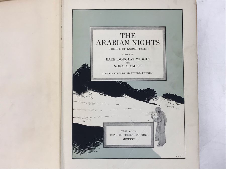 JUST ADDED - Vintage 1925 Book The Arabian Nights Their Best-Known Tales - Illustrated By Maxfield Parrish [Photo 3]
