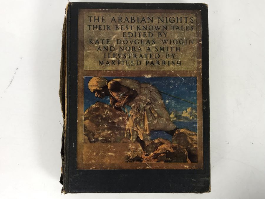 JUST ADDED - Vintage 1925 Book The Arabian Nights Their Best-Known Tales - Illustrated By Maxfield Parrish
