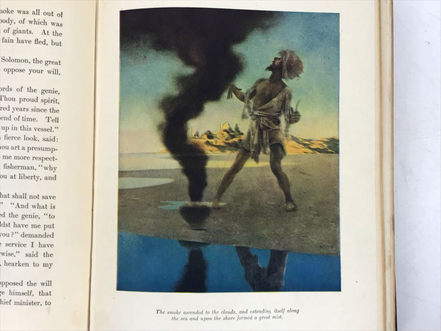 JUST ADDED - Vintage 1925 Book The Arabian Nights Their Best-Known Tales - Illustrated By Maxfield Parrish [Photo 8]