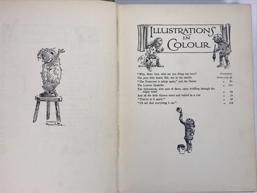 JUST ADDED - Alice In Wonderland And Through The Looking Glass Book By Lewis Carroll Illustrated By Harry Rountree [Photo 8]