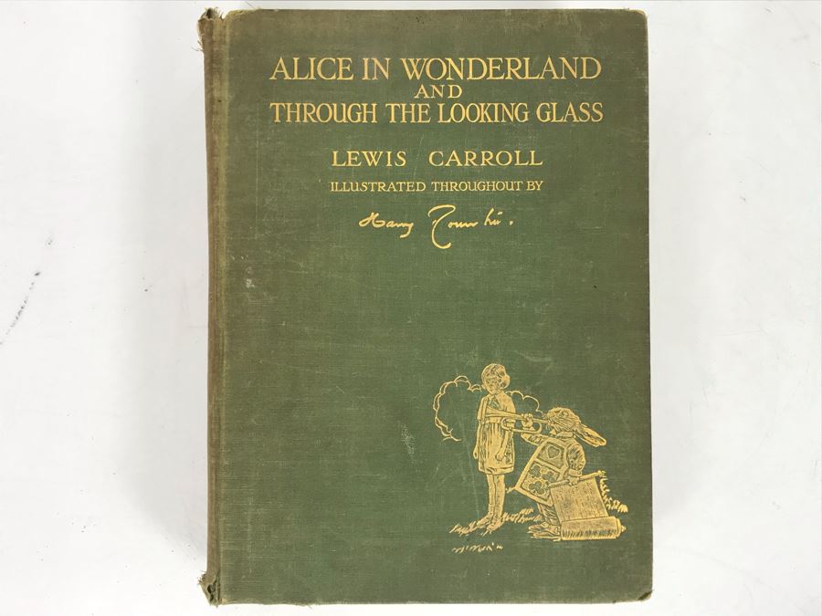JUST ADDED - Alice In Wonderland And Through The Looking Glass Book By Lewis Carroll Illustrated By Harry Rountree [Photo 1]