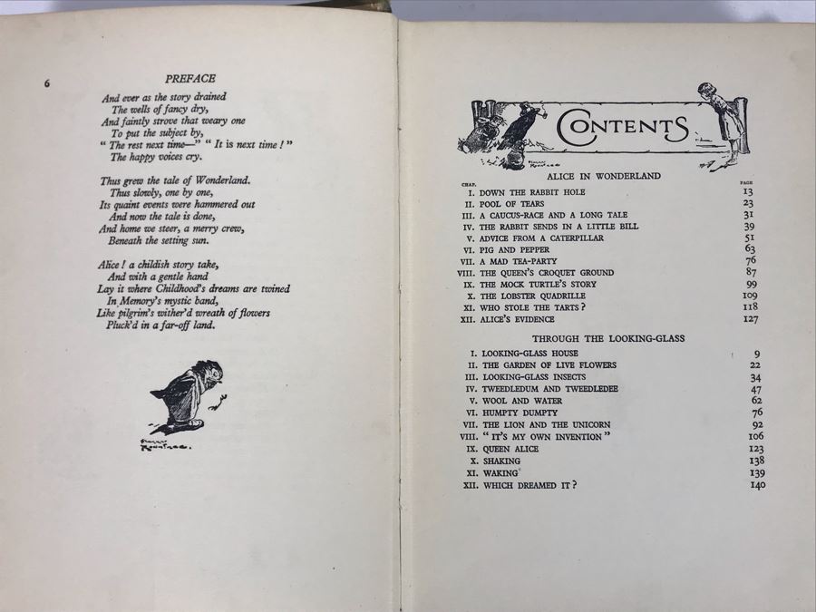 JUST ADDED - Alice In Wonderland And Through The Looking Glass Book By Lewis Carroll Illustrated By Harry Rountree [Photo 7]