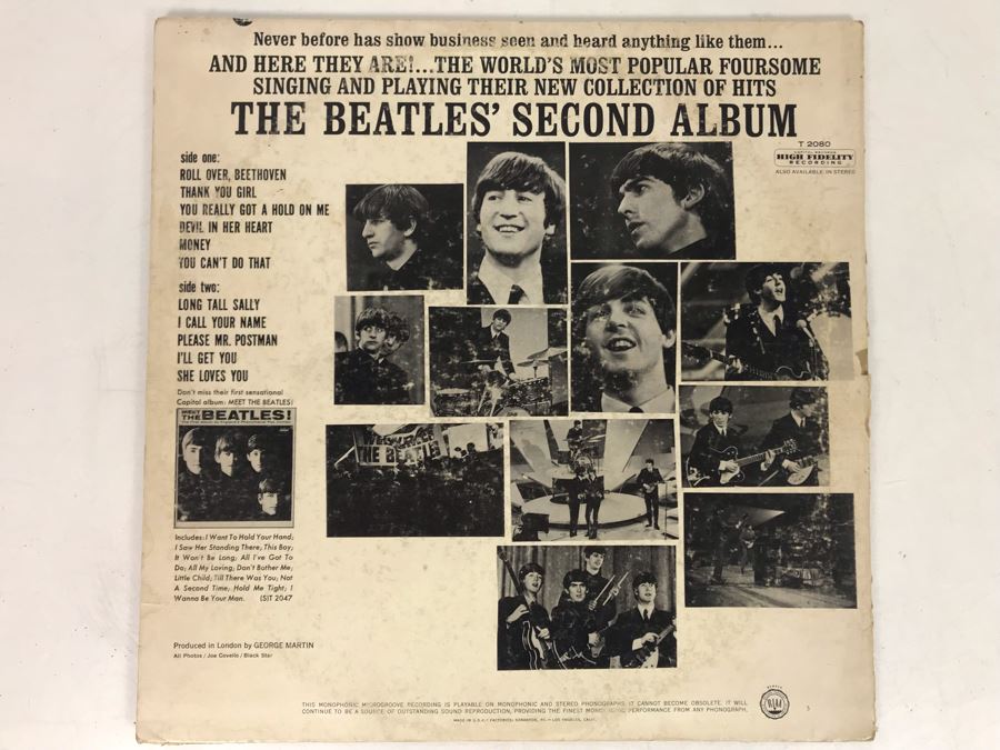 JUST ADDED - The Beatles' Second Album Vinyl Record T-2080 [Photo 2]