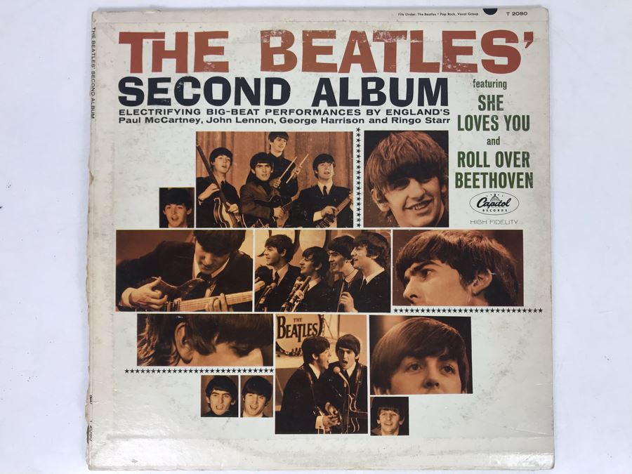 JUST ADDED - The Beatles' Second Album Vinyl Record T-2080 [Photo 1]