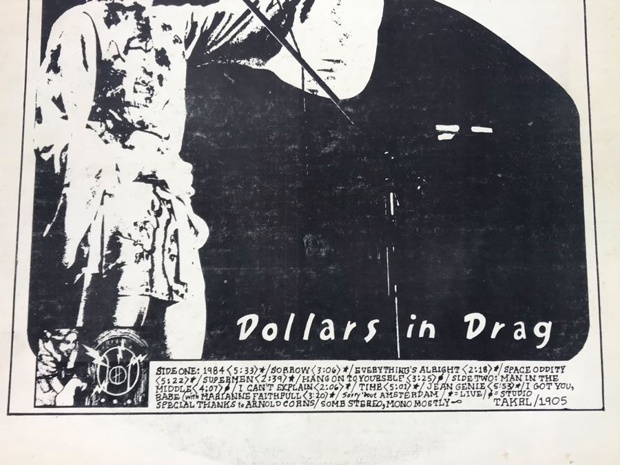 JUST ADDED - David Bowie The 1980 Floor Show Dollars In Drag Vintage Vinyl Record [Photo 3]