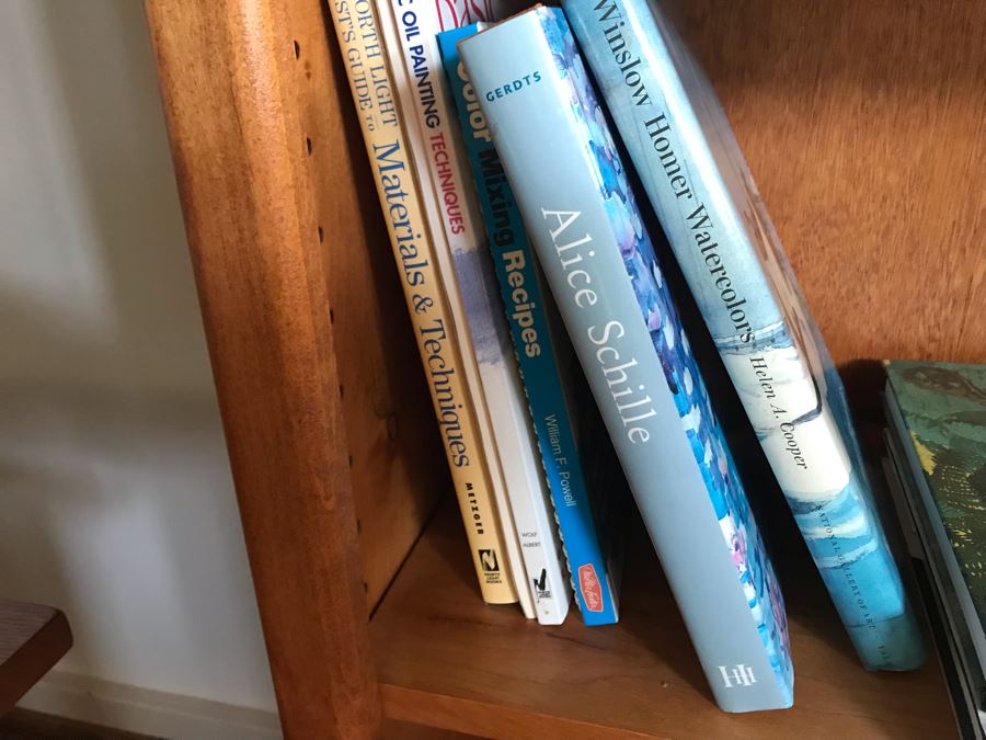 JUST ADDED - Book Lot Shown On Center Shelf - Mainly Art Books [Photo 3]