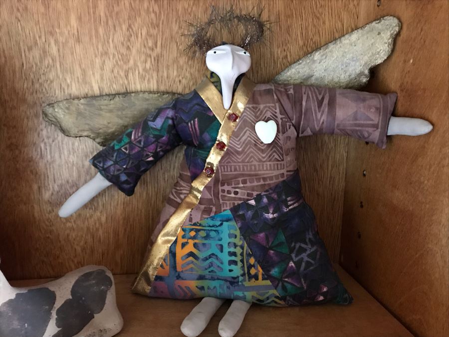 JUST ADDED - Handmade Peruvian Pottery Sculptures And Handmade Doll 9H [Photo 5]