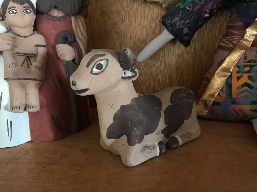 JUST ADDED - Handmade Peruvian Pottery Sculptures And Handmade Doll 9H [Photo 4]