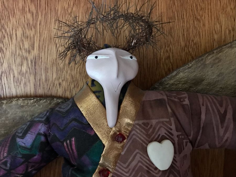 JUST ADDED - Handmade Peruvian Pottery Sculptures And Handmade Doll 9H [Photo 6]