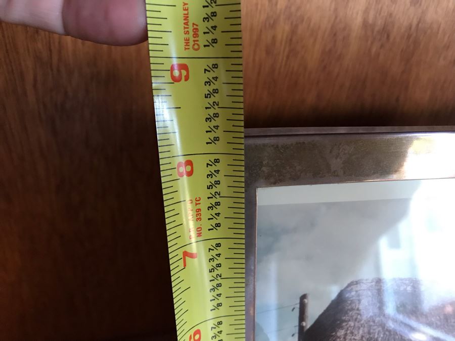 JUST ADDED - Sterling Silver Picture Frame 10 X 8, Irish Cross Sculpture 11H And Wooden Sculpture [Photo 11]