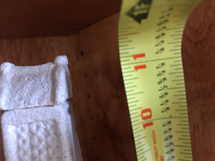 JUST ADDED - Sterling Silver Picture Frame 10 X 8, Irish Cross Sculpture 11H And Wooden Sculpture [Photo 9]