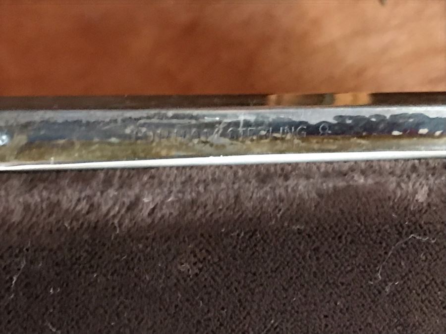 JUST ADDED - Sterling Silver Picture Frame 10 X 8, Irish Cross Sculpture 11H And Wooden Sculpture [Photo 6]