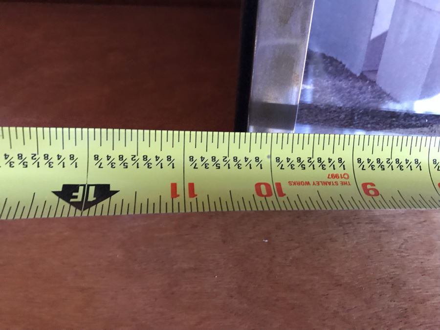 JUST ADDED - Sterling Silver Picture Frame 10 X 8, Irish Cross Sculpture 11H And Wooden Sculpture [Photo 10]