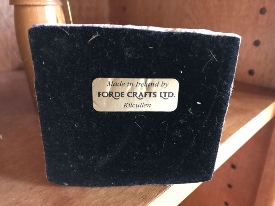 JUST ADDED - Sterling Silver Picture Frame 10 X 8, Irish Cross Sculpture 11H And Wooden Sculpture [Photo 8]