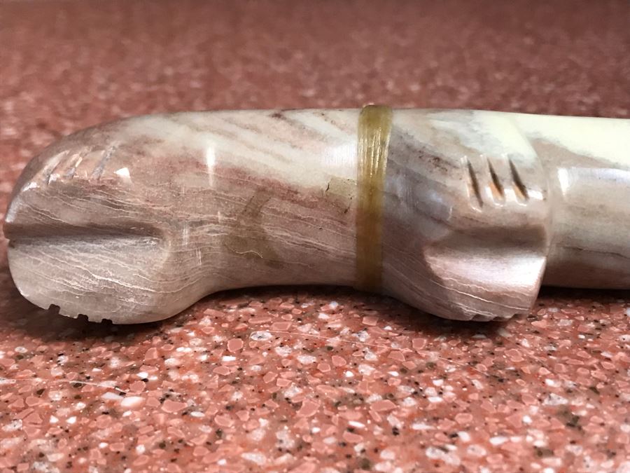 JUST ADDED - Native American Carved Stone Bear Fetish 5W X 1D X 1.5H [Photo 10]