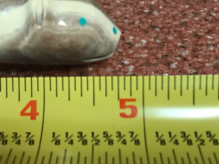 JUST ADDED - Native American Carved Stone Bear Fetish 5W X 1D X 1.5H [Photo 11]