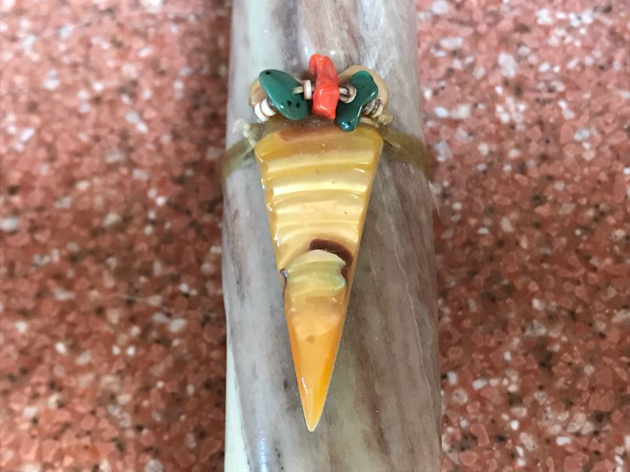 JUST ADDED - Native American Carved Stone Bear Fetish 5W X 1D X 1.5H [Photo 4]