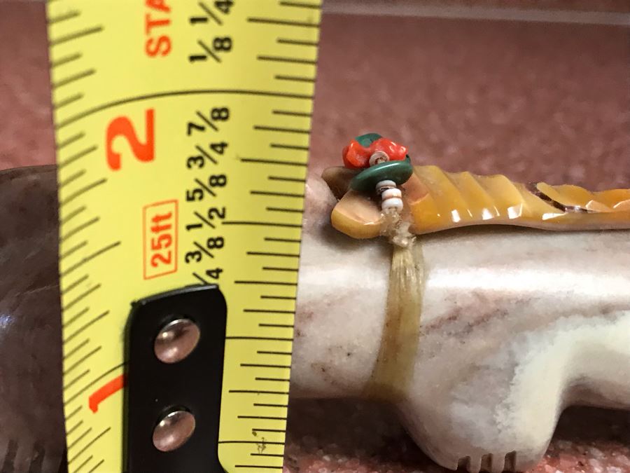 JUST ADDED - Native American Carved Stone Bear Fetish 5W X 1D X 1.5H [Photo 13]