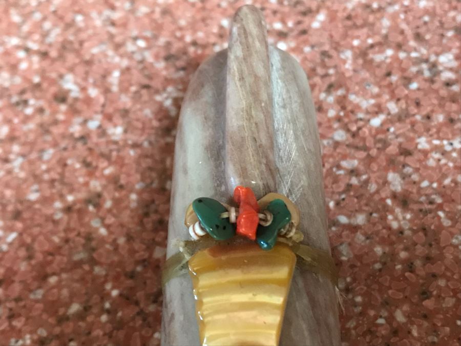 JUST ADDED - Native American Carved Stone Bear Fetish 5W X 1D X 1.5H [Photo 5]