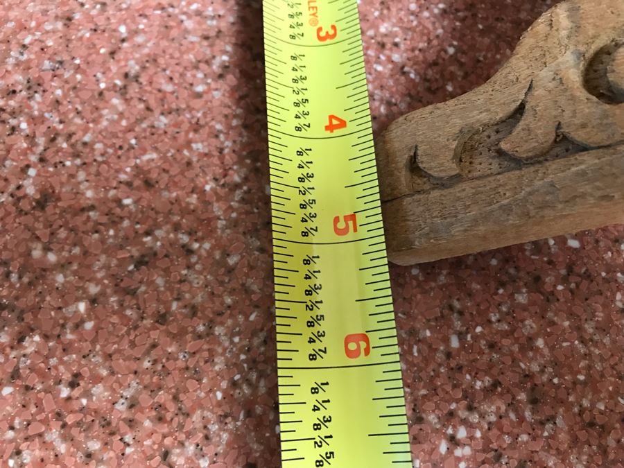 JUST ADDED - Hand Carved Wooden Book Holder 17W X 5D X 9H [Photo 4]