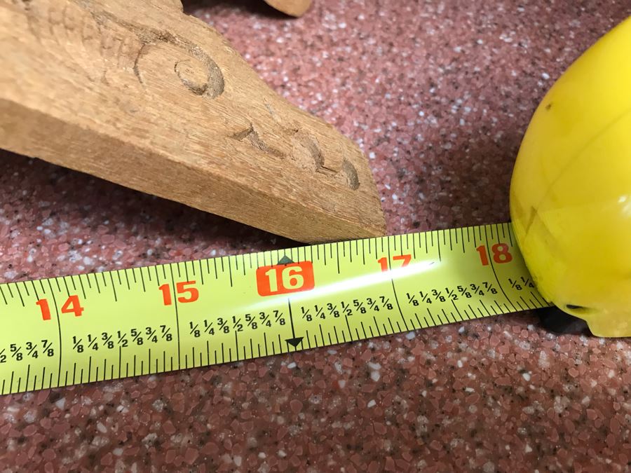 JUST ADDED - Hand Carved Wooden Book Holder 17W X 5D X 9H [Photo 3]