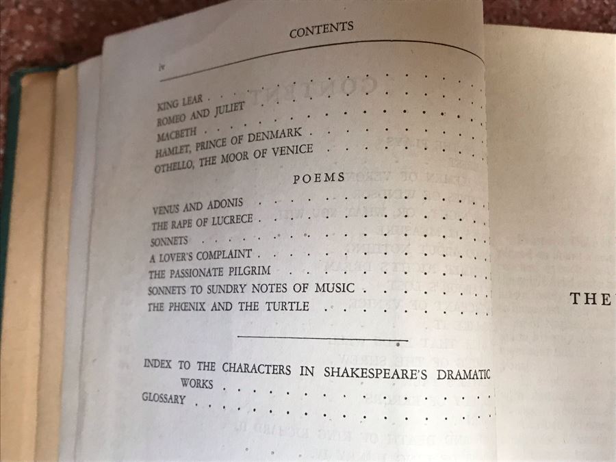 JUST ADDED - Vintage 1937 Hardcover Book: The Complete Works Of William Shakespeare With Themes Of The Plays Walter J. Black, Inc New York, N.Y. [Photo 6]