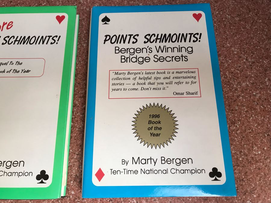 JUST ADDED - Pair Of Signed Bridge Book By Marty Bergen [Photo 3]