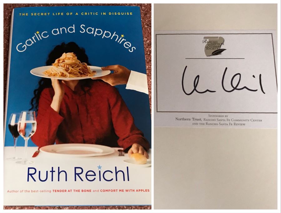 JUST ADDED - Signed Book: Garlic And Sapphires By Ruth Reichl