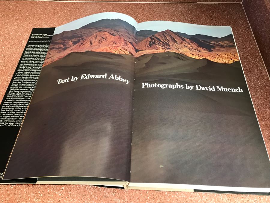 JUST ADDED - Large Format Coffee Table Book Desert Images Photographs By David Muench, Text By Edward Abbey Retails $125 [Photo 7]