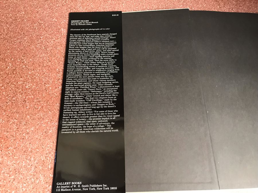 JUST ADDED - Large Format Coffee Table Book Desert Images Photographs By David Muench, Text By Edward Abbey Retails $125 [Photo 3]