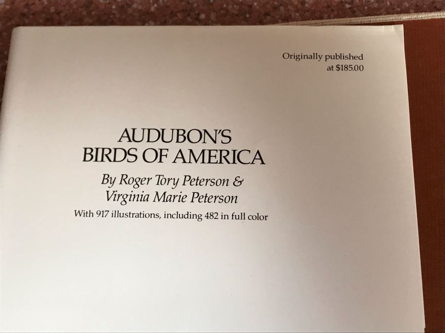 JUST ADDED - Large Format 1981 The Audubon Society Baby Elephant Folio Audubon's Birds Of America By Roger Tory Peterson & Virginia Marie Peterson [Photo 6]