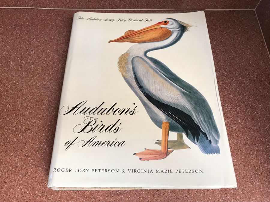 JUST ADDED - Large Format 1981 The Audubon Society Baby Elephant Folio Audubon's Birds Of America By Roger Tory Peterson & Virginia Marie Peterson [Photo 1]