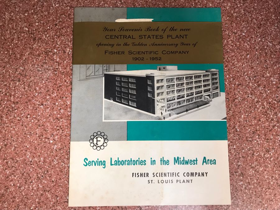 JUST ADDED - Vintage 1952 Fisher Scientific Company Souvenir Book Of The New Central States Plant [Photo 1]
