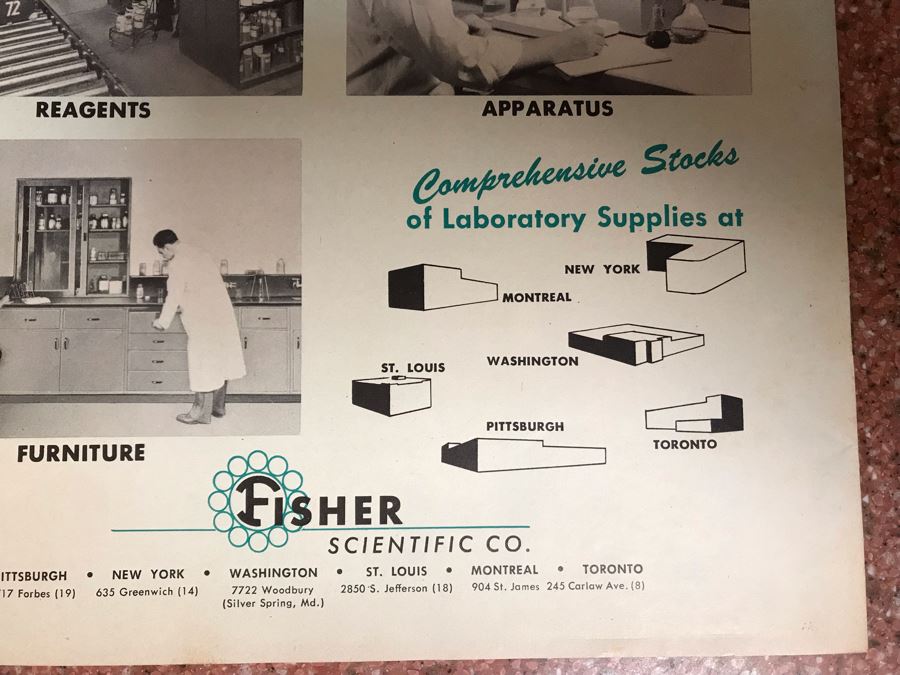JUST ADDED - Vintage 1952 Fisher Scientific Company Souvenir Book Of The New Central States Plant [Photo 5]