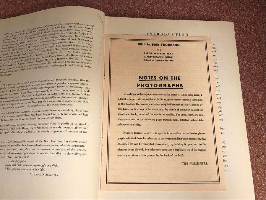 JUST ADDED - Vintage 1933 Hardcover Book The First World War A Photographic History By Laurence Stallings [Photo 10]