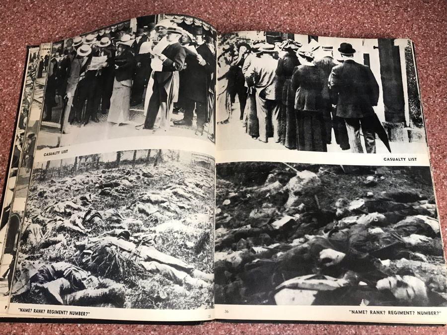 JUST ADDED - Vintage 1933 Hardcover Book The First World War A Photographic History By Laurence Stallings [Photo 17]