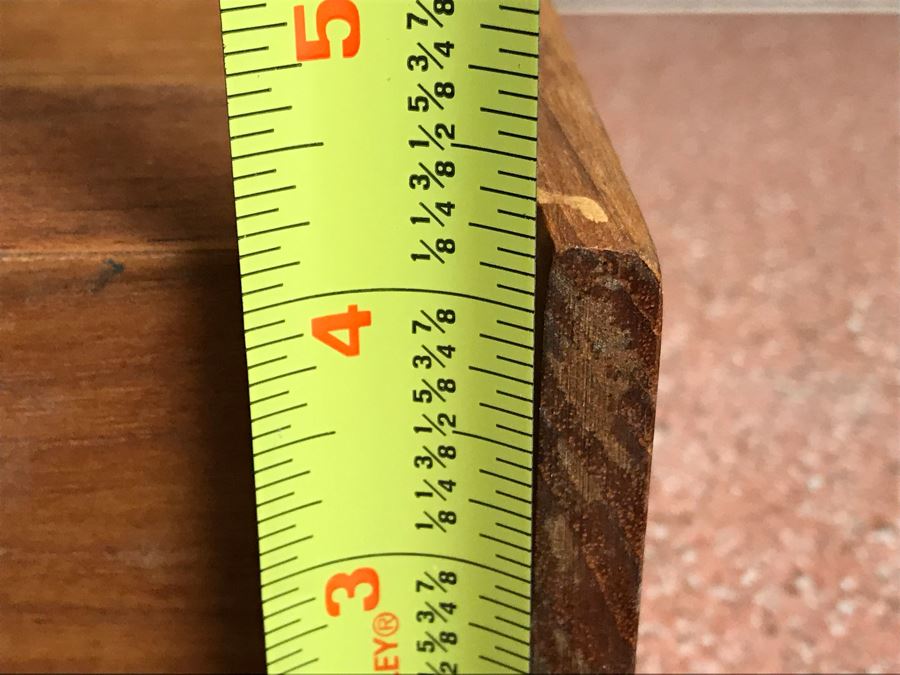 JUST ADDED - Vintage Kalmar Designs Danish Modern Teak Wood Accordion Cover Box 5W X 14H X 4D [Photo 10]