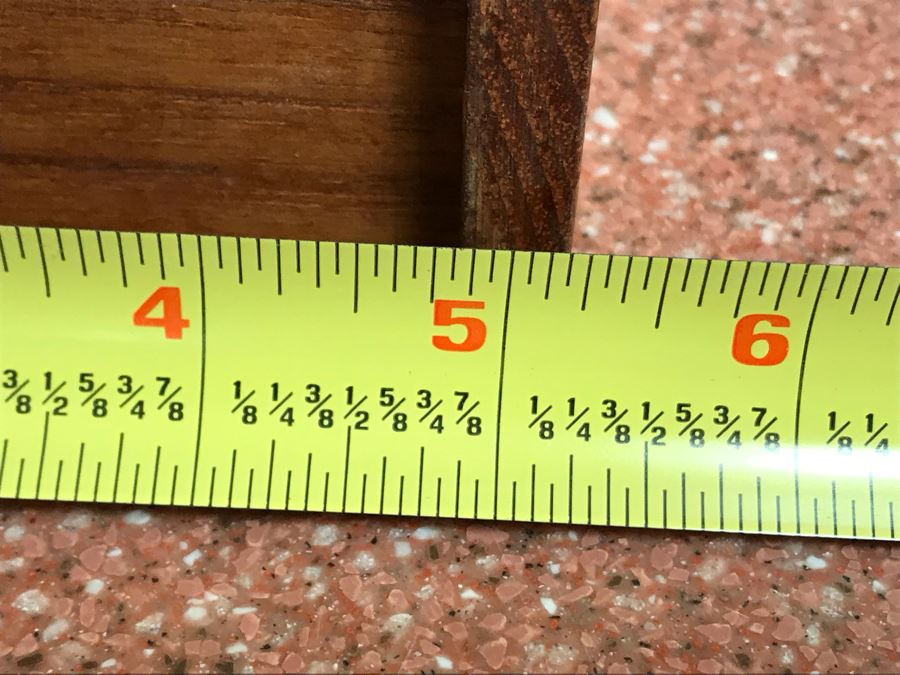 JUST ADDED - Vintage Kalmar Designs Danish Modern Teak Wood Accordion Cover Box 5W X 14H X 4D [Photo 9]