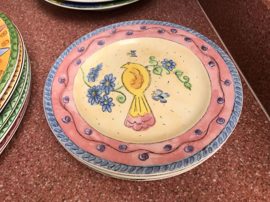 JUST ADDED - Set Of Various Sue Zipkin Sango Plates And Bowls [Photo 3]