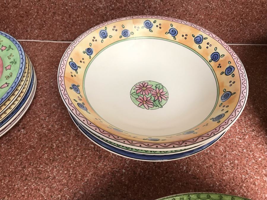 JUST ADDED - Set Of Various Sue Zipkin Sango Plates And Bowls [Photo 5]