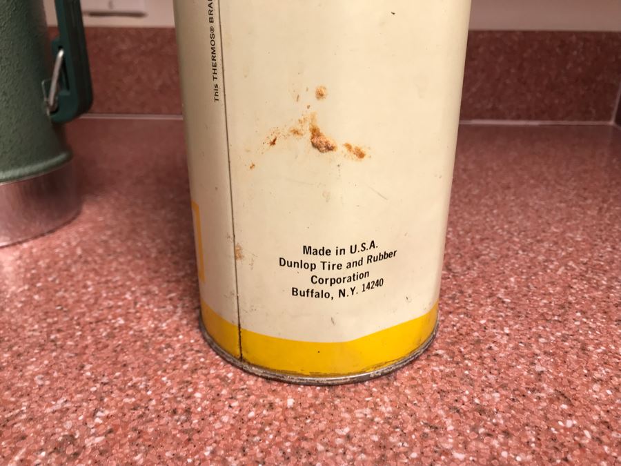 JUST ADDED - Vintage DUNLOP Tennis Balls Advertising Thermos And Stanley Aladdin Thermos [Photo 4]