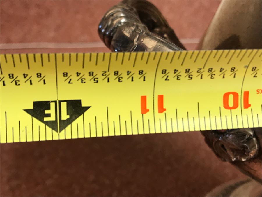 JUST ADDED - Silverplate Pedestal Champagne Bucket Wine Ice Cooler 11W X 10H [Photo 15]