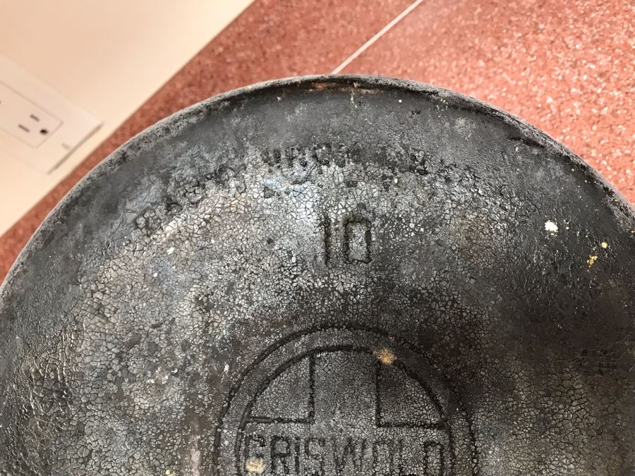 JUST ADDED - Vintage Griswold Erie PA Cast Iron Skillet #10 13W [Photo 6]