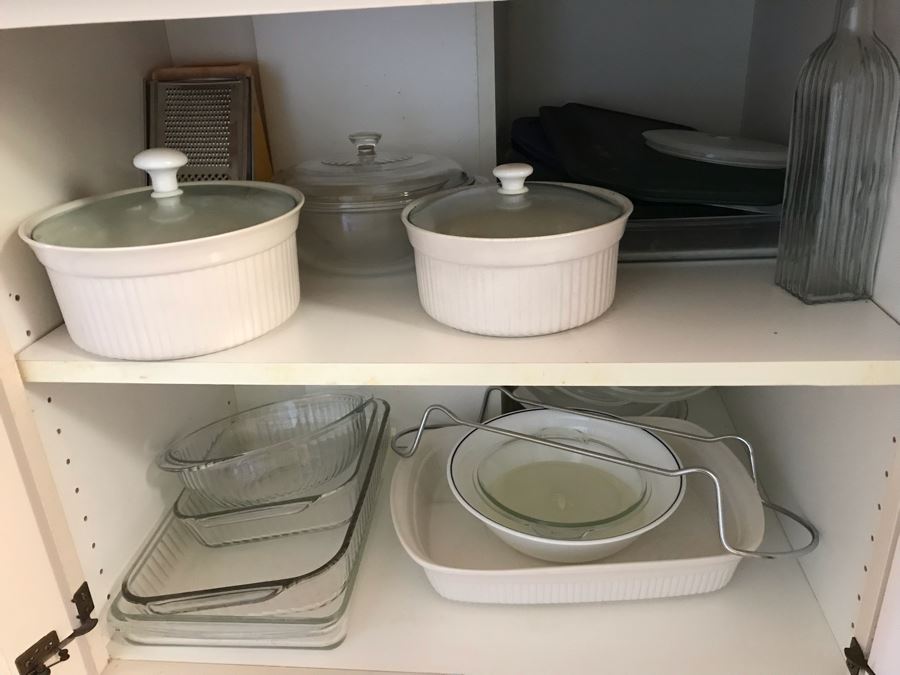 JUST ADDED - Cabinet Filled With Various Bakeware [Photo 1]