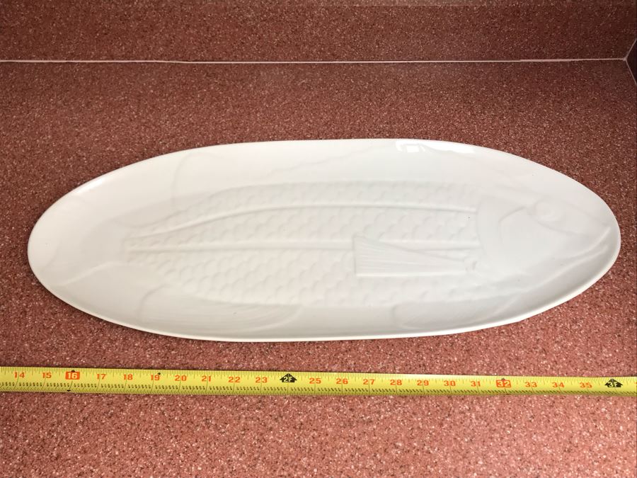 JUST ADDED - DANSK Fish Serving Platter Plate 24W X 10D [Photo 1]