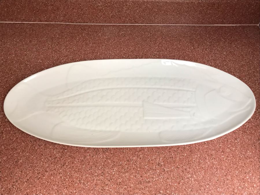 JUST ADDED - DANSK Fish Serving Platter Plate 24W X 10D [Photo 2]
