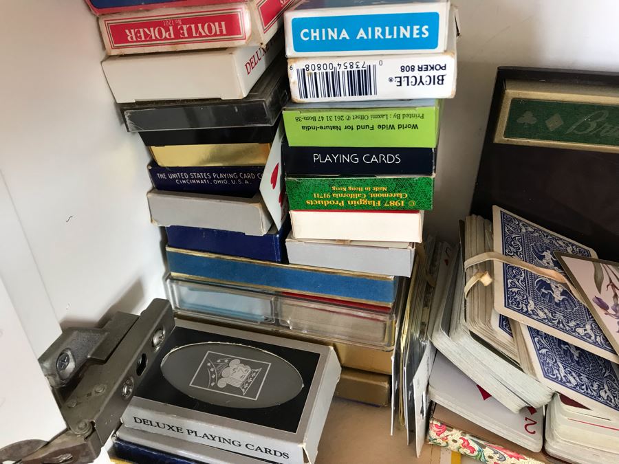 JUST ADDED - Playing Cards Game Lot With Italian Leather Card Case - See Photos [Photo 12]