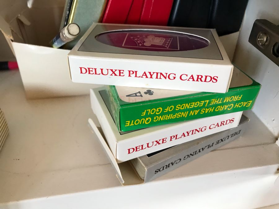 JUST ADDED - Playing Cards Game Lot With Italian Leather Card Case - See Photos [Photo 9]