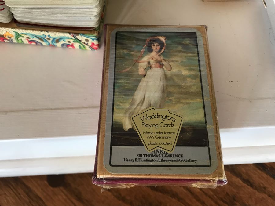 JUST ADDED - Playing Cards Game Lot With Italian Leather Card Case - See Photos [Photo 6]