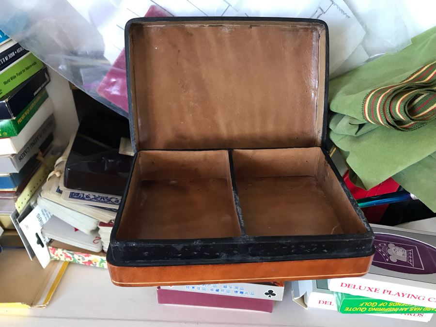 JUST ADDED - Playing Cards Game Lot With Italian Leather Card Case - See Photos [Photo 4]